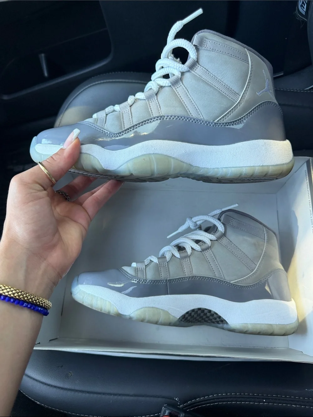 Jordan Air Jordan 11 Retro (GS) Medium Grey Multi Color Box Label